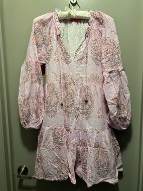 Oliphant Paisley Balloon Sleeve Dress